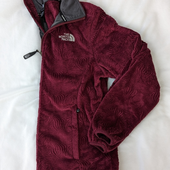 North Face Zip-Up plush soft high-pile fleece jacket with design - Picture 7 of 10